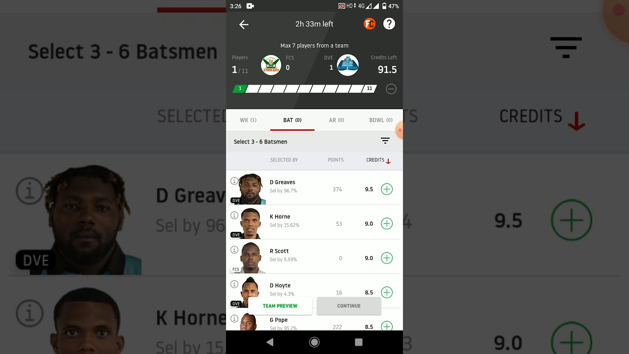 VPL- T10  FCS VS DVE MATCH 💯 wining team