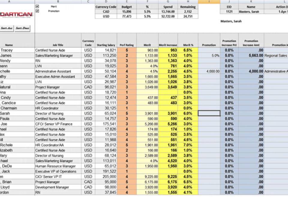 Compensation Spreadsheet Design YouTube