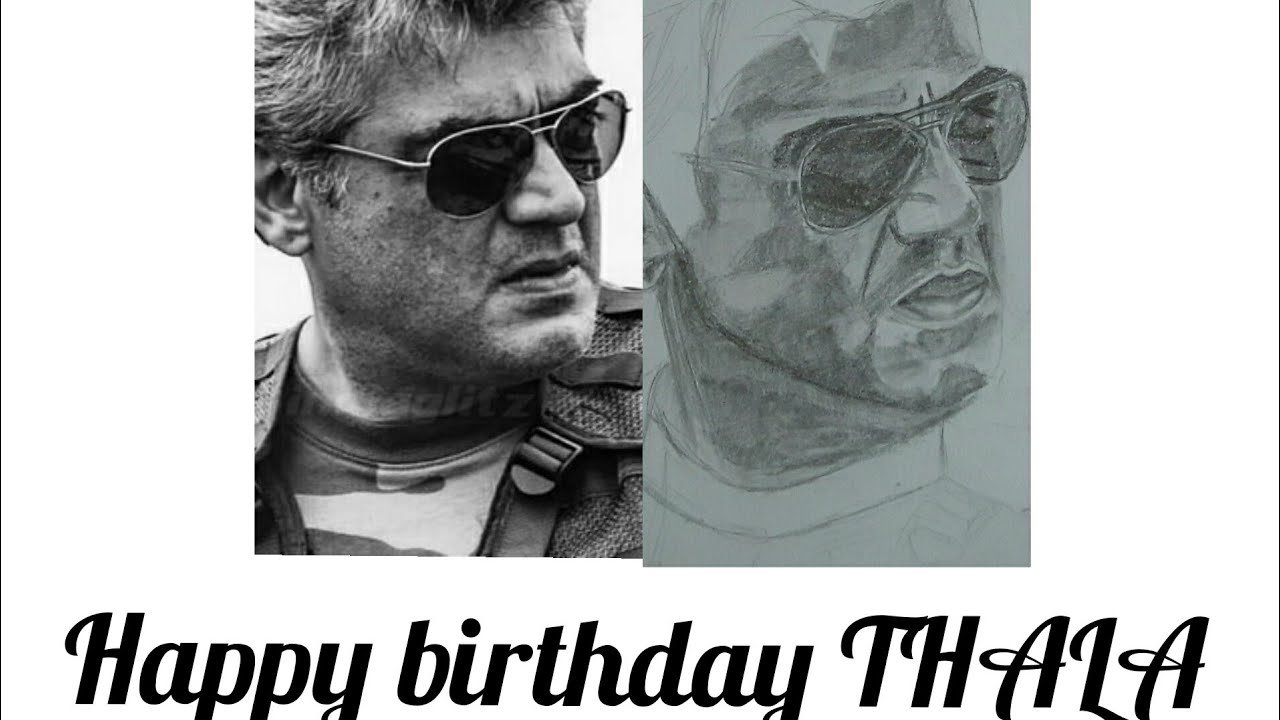 Drawing  THALA AJITH (time lapse)