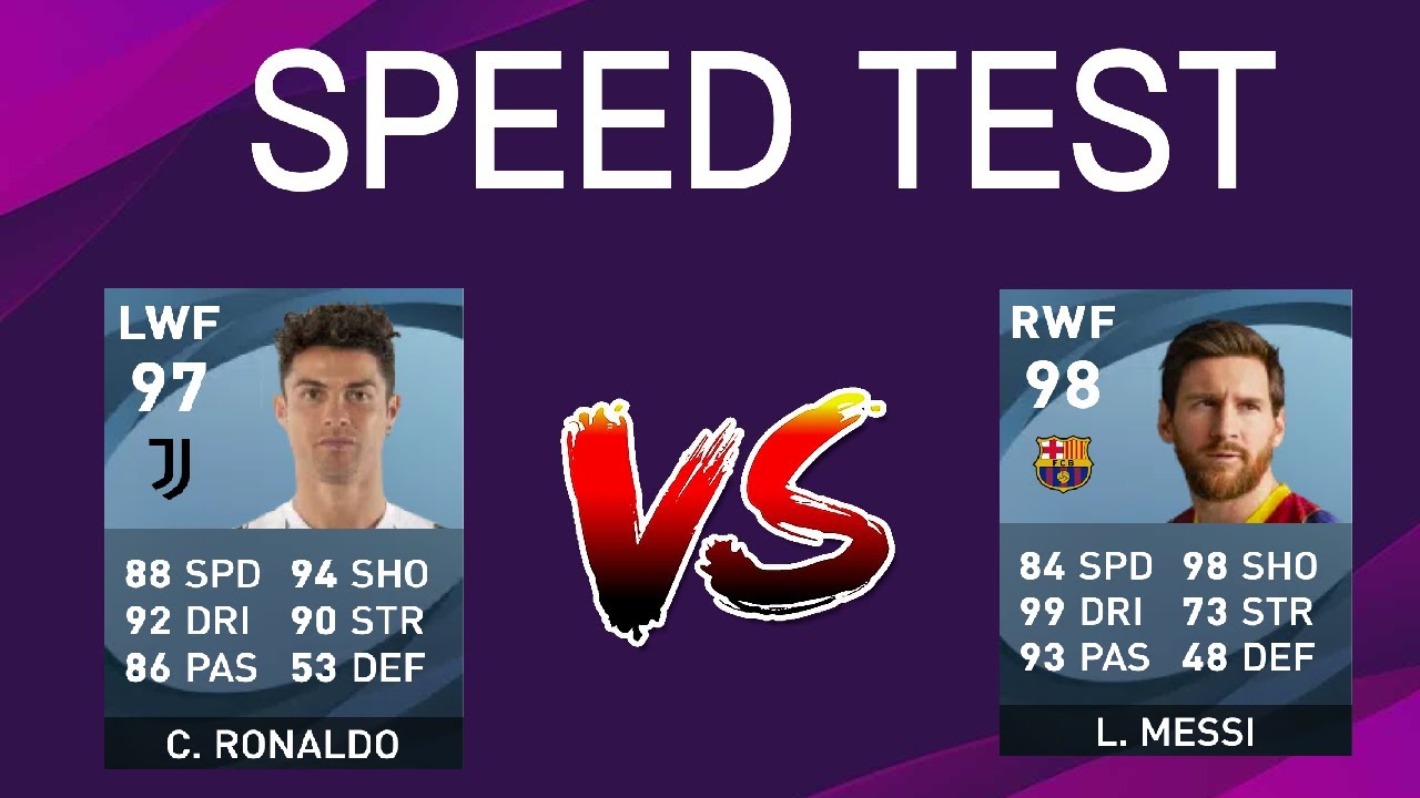 Ronaldo VS Messi Speed Test | PES 2021 | 360 GAMER