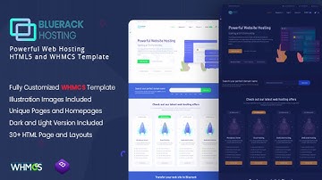 Bluerack - Modern and Professional Hosting Template with WHMCS | Themeforest Website Templates and