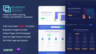 Bluerack - Modern and Professional Hosting Template with WHMCS | Themeforest Website Templates and