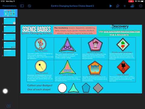 Science Badges: Earth's Changing Surface Project