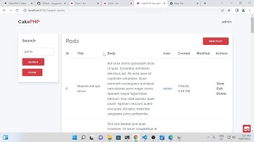 CakePHP 4 - Perform a Text Search of all String Fields in a Table and Display a Filtered Index View