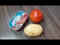 1 batata, tomate e sardinha em lata ! Almoço fácil e saboroso # 86