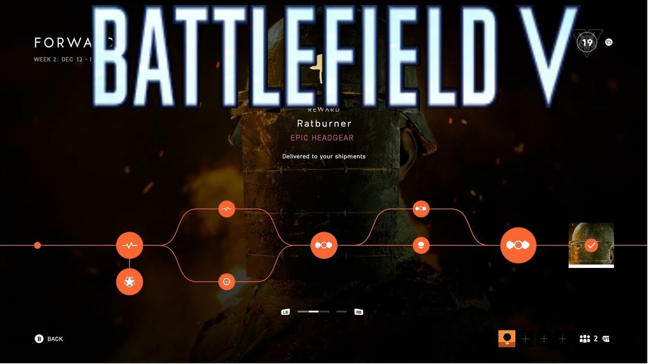 Battlefield V: Unlocking Ratburner Helmet Epic Skin Week 2 Tides of War Overture