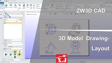 ZW3D คู่มือ สอนการใช้งาน Drawing - View - Layout