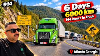 Truck Driver Spent 144 Hours in Truck | Solo Trip to Atlanta, Georgia |914