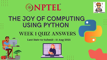 The Joy of Computing Using Python Week 1 Quiz Answers | NPTEL Course Quiz Answers | #CodingBuddies |