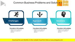 Common Business Problems And Solutions Ppt Powerpoint Presentation Icon Templates