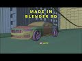 car animation in blender #blender3d