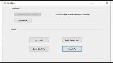 C# SMS send, receive via GSM modem with Source Code (url in description)