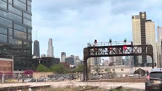 Inbound Metra Milwaukee District North train at Racine Ave 2025-05-02