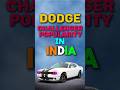Dodge Challenger's Growing Popularity in India ๐ฎ๐ณ