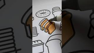 Pieces of toast ~ colouring ASMR w/ alcohol markers