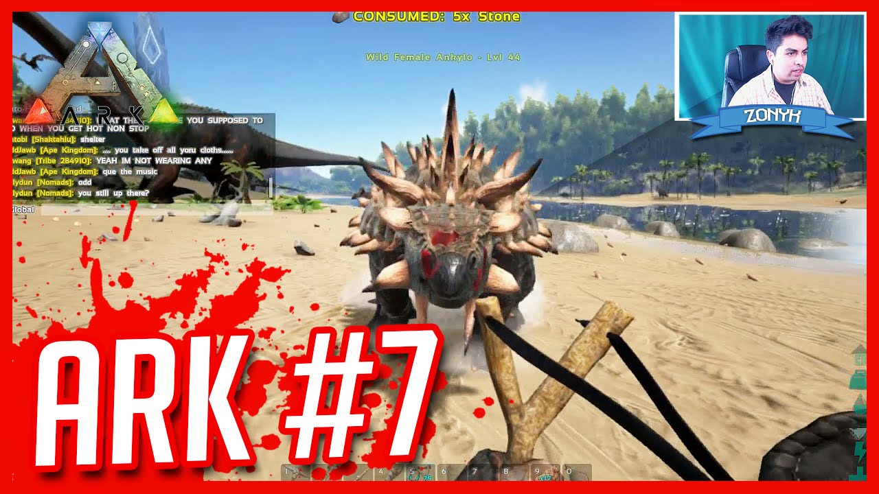 ¡ME RAIDEARON Y CASI MUERO + DOMANDO ANKYLO! - ARK Survival Evolve Ep#7 en Español slime expo