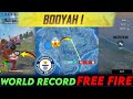 WORLD RECORD IN FREE FIRE 😨 || ZONE में BOOYAH ले लिया