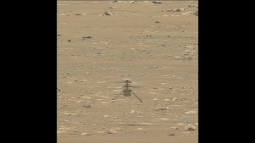 Mastcam-Z footage of Ingenuity taking off and Landing | NASA Mars Helicopter.