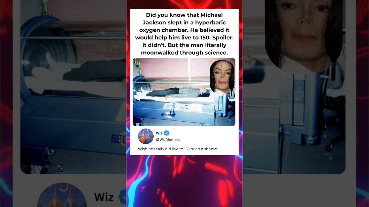 Michael Jackson slept in a hyperbaric oxygen chamber