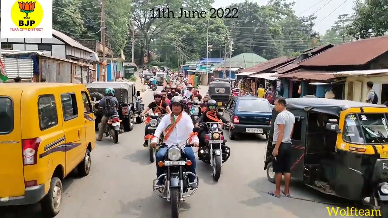 Tura BJP Youth Bike Rally cum Tree Plantation on 11th June 2022 #BjpIndia#Tura#Meghalaya