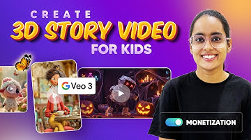Create 3D Animated Kids Story Videos using Free AI Tools | Easy tutorial