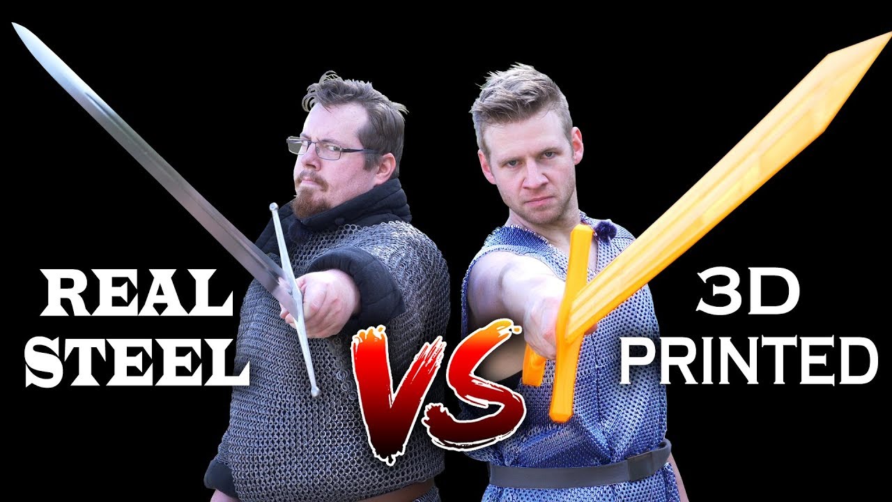 Steel vs 3D printed, SWORDS and CHAINMAIL, with Shadiversity and