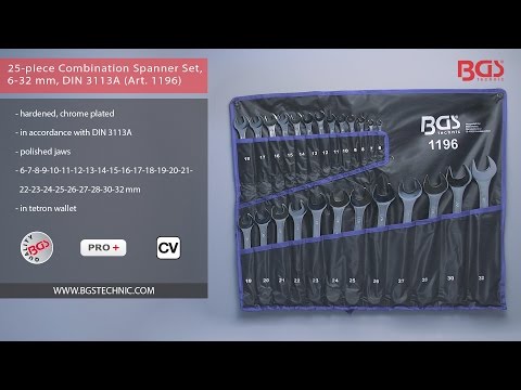 Video: Box Spanner Set: Overview For 6-32 And 10-27 Mm Spanners, Long And Curved Models