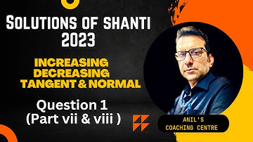 ANSWERS OF SHANTI GUESS PAPER 2023 [ MATHS ]  Q1 PART VI & VII