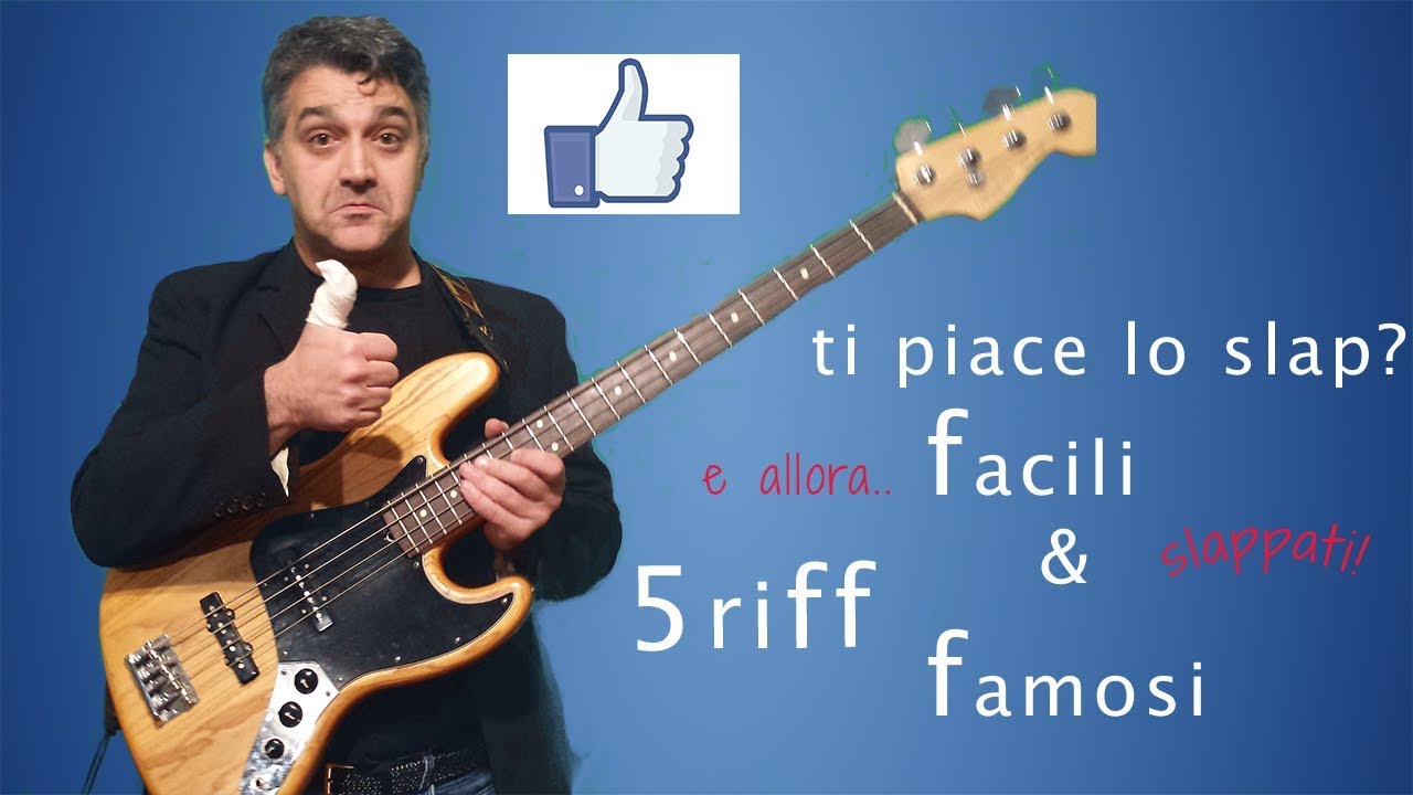 5 giri di basso facili e famosi in slap!
