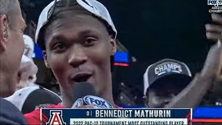 Bennedict Mathurin Drops 27 PTS \& 7 AST To Earn PAC-12 Championship Most Outstanding Player!