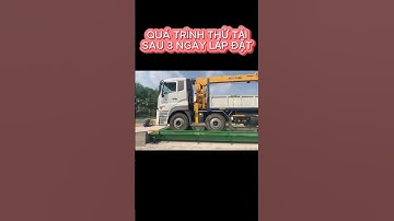Lắp đặt trạm cân kiểu nổi 80 tấn 3x18m #candientu #tramcanxetai #tramcanoto