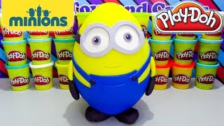 Giant Bob Minion Play Doh Surprise Egg Minions Movie Surprise Blind Bags Minecraft Lego Kre-O Toys