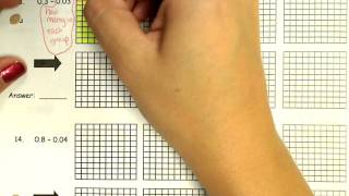 Modeling-Dividing decimals problem 13
