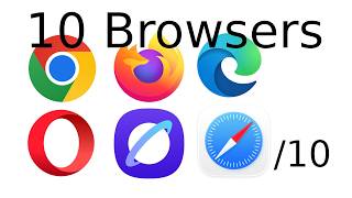 Ranking 10 web browsers