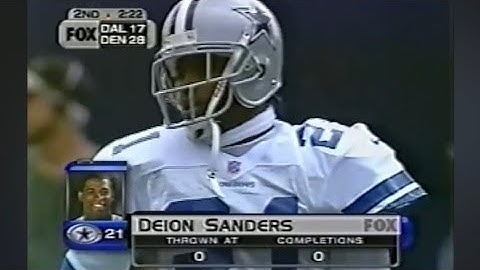 EVERY THROW AT Deion Sanders 🔥 (1998) Deion Sanders highlights