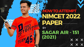 NIMCET 2022 Paper Attempting Technique by an NITian AIR-151 | |NIMCET | | NIMCET 2022. #nimcet2022