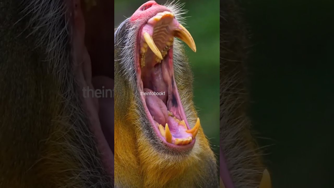 Mandrill The Most Beautiful But Scariest Monkey Shorts