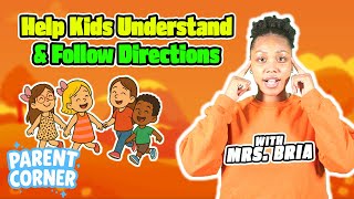 Parent Corner Help | Help Kids Understand & Follow Directions | Receptive Language Fun with Mrs.Bria