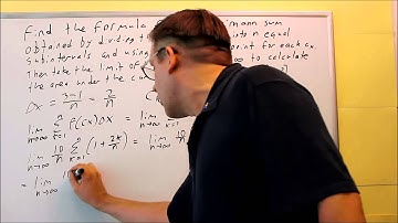 Finding the Area Under a Curve Using Limits and Reimann Sums (Linear)