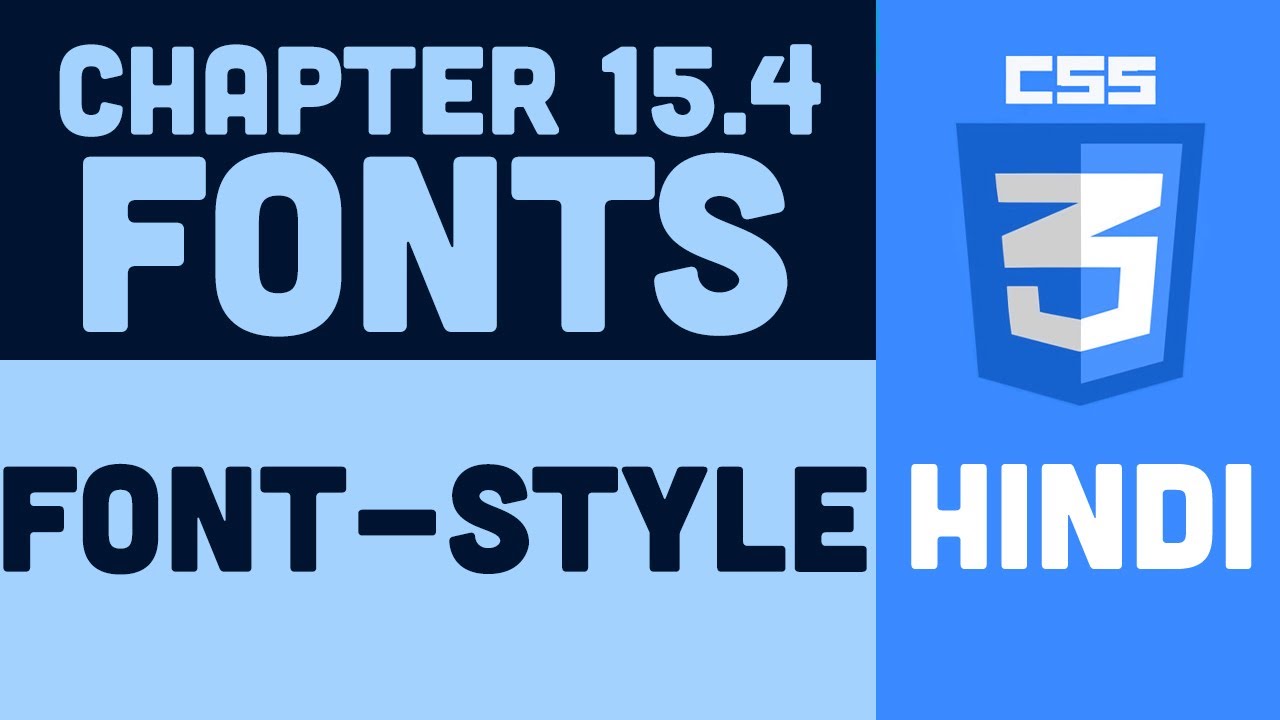 CSS Tutorial in Hindi - 15.4 - Font Style - YouTube