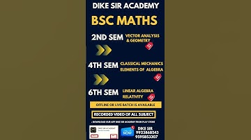 BSc Maths || mathematics As per New syllabus of SGBAU || offline | live || recorded video available