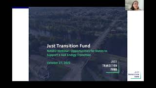 NASEO Webinar: Opportunities for States to Support a Just Energy Transition