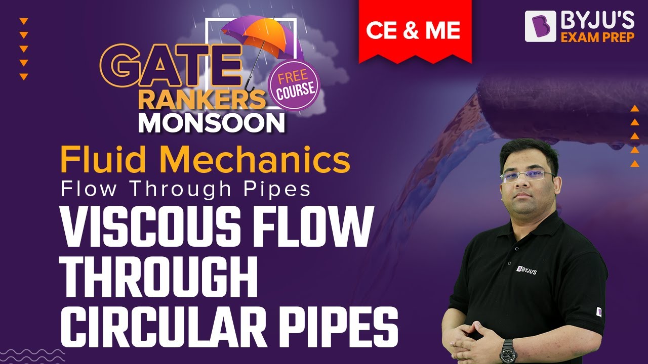 GATE 2023 CE & ME | Fluid Mechanics | Viscous Flow Through A Circular Pipes in Flow Through Pipes