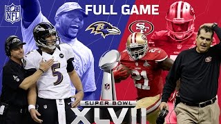 Super Bowl XLVII: "The Harbaugh Bowl" aka "The Blackout" | Ravens vs. 49ers | NFL Full Game