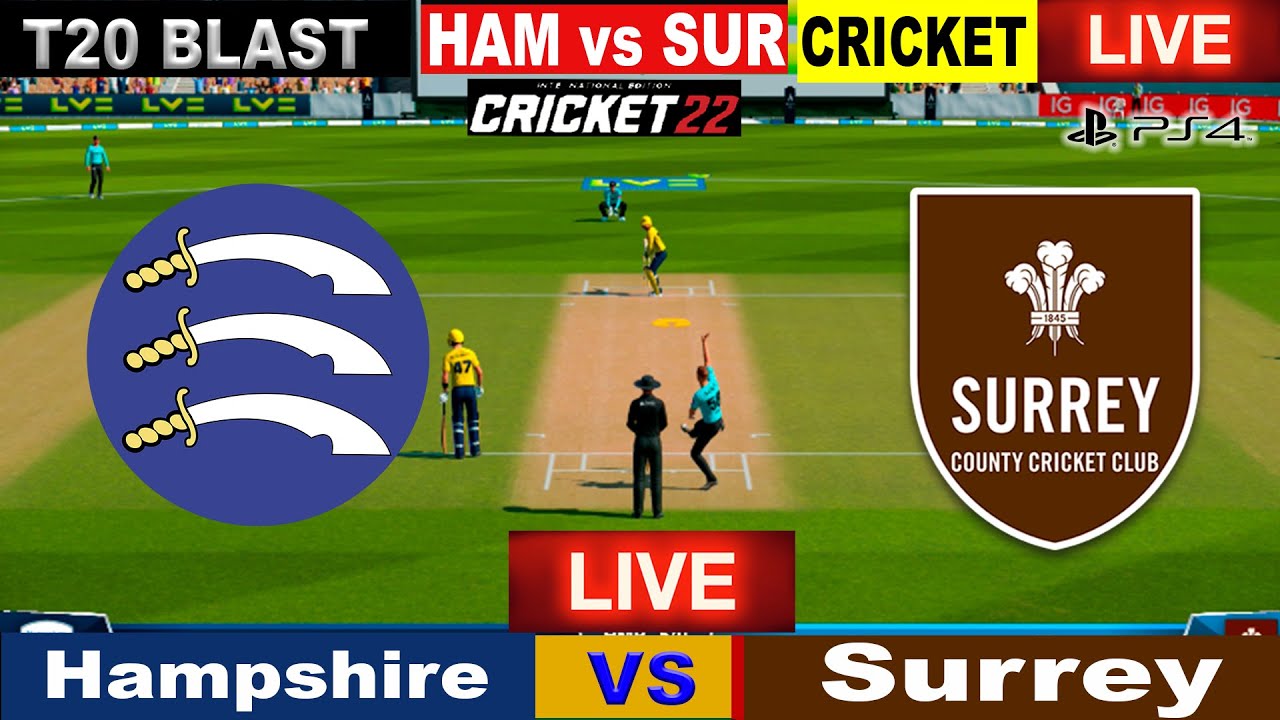 🔴Live Cricket Match Today Hampshire vs Surrey Live t20 blast 2023 live Cricket 22 12