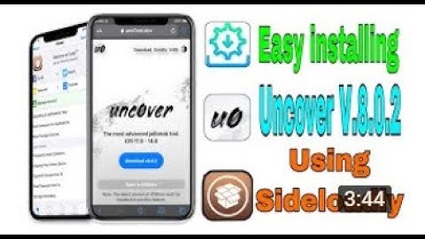 Very easy ! Uncover V 8 0 2 installation using Sideloadly   Jailbreak iOS 14 8   11