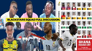 BLACKSTARS SQUAD LIST..DEDE AYEW AND OTTO ADDO IN...BABA RAHMAN CRIES FOR..HUDSON ODOI TO...#afcon