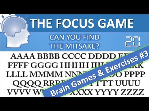 Brain Games & Exercises #3: The Focus Game | Brain Exercises to Make you Smarter & Improve Focus