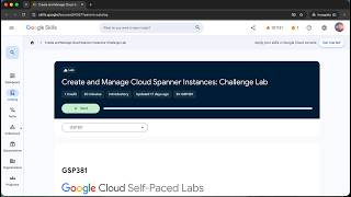 Create and Manage Cloud Spanner Instances: Challenge Lab | GSP381