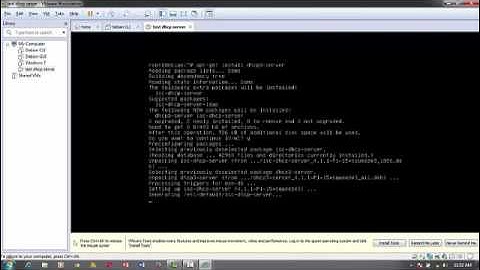 Konfigurasi DHCP Server di Debian 6 menggunakan VMWare